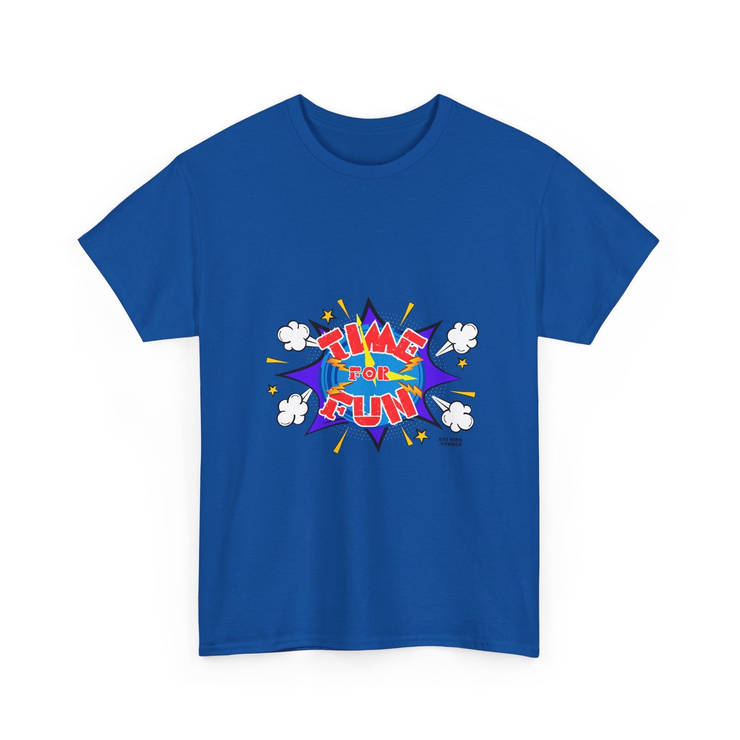 Playful 'Time for Fun' Unisex Heavy Cotton Tee - Perfect for Active Lifestyles and Casual Days