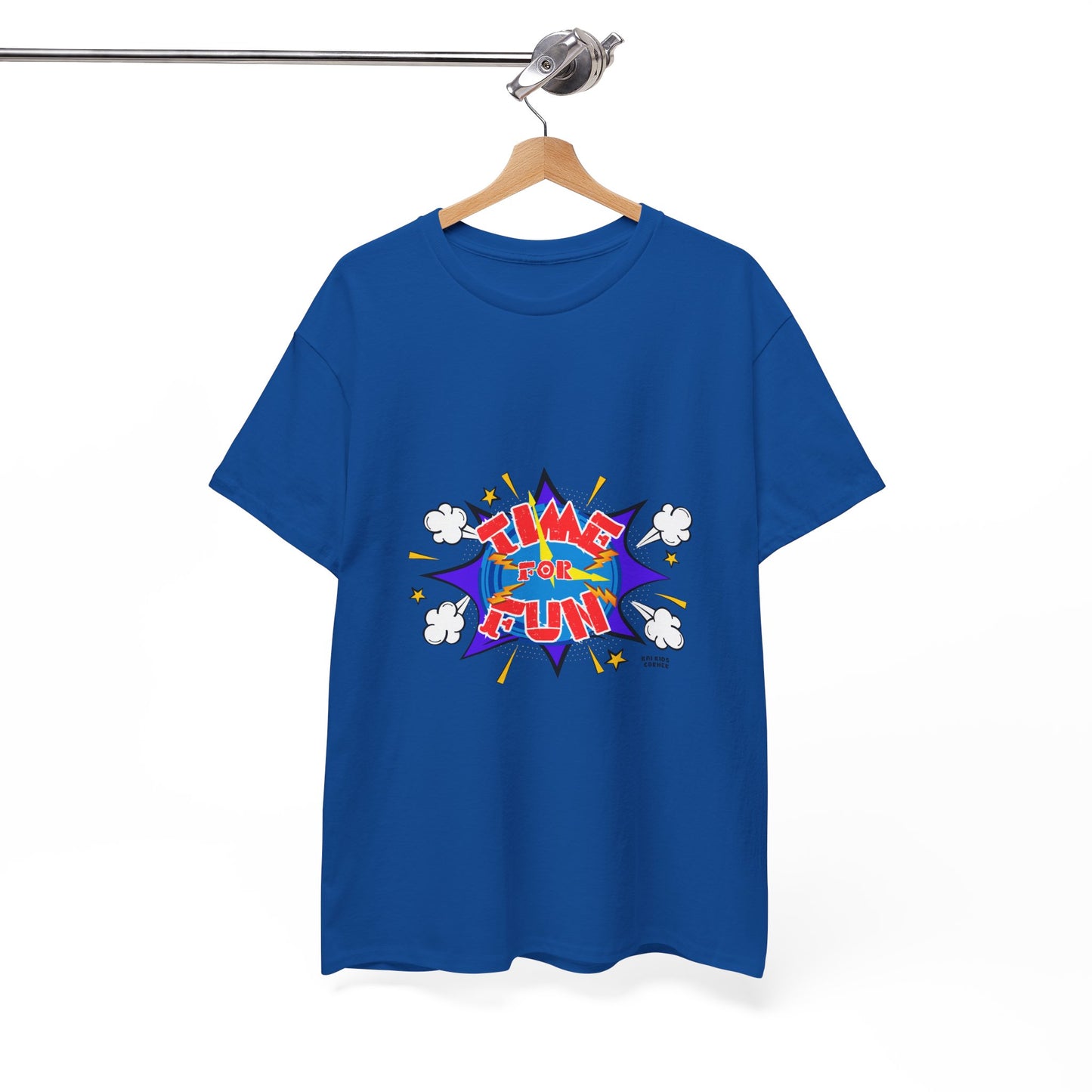 Playful 'Time for Fun' Unisex Heavy Cotton Tee - Perfect for Active Lifestyles and Casual Days